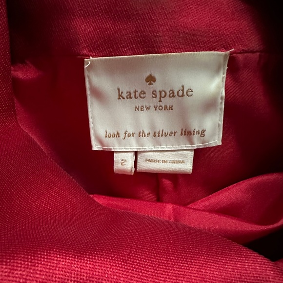 Kate Spade Backless Bow Mini Dress in Dynasty Red - Picture 3 of 3